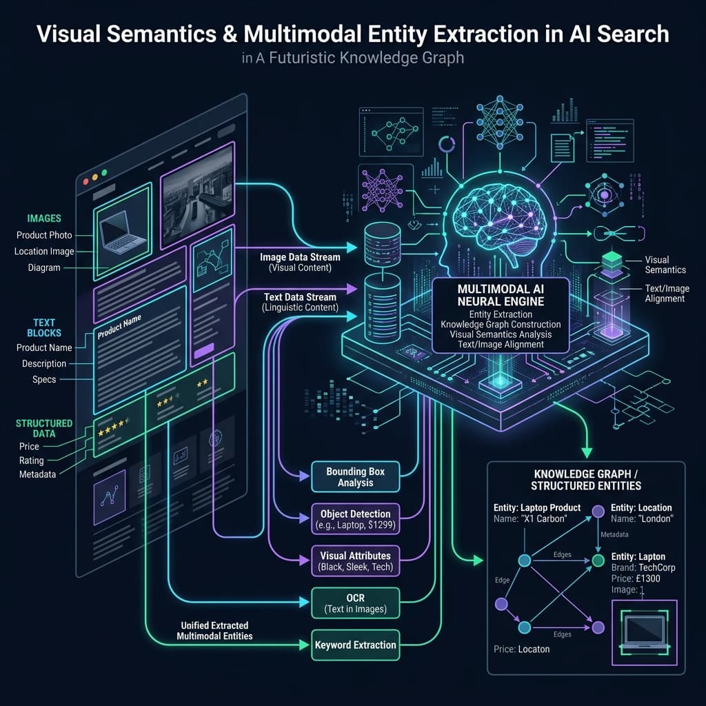 Visual Semantics and Multimodal Entity Extraction Diagram in GEO