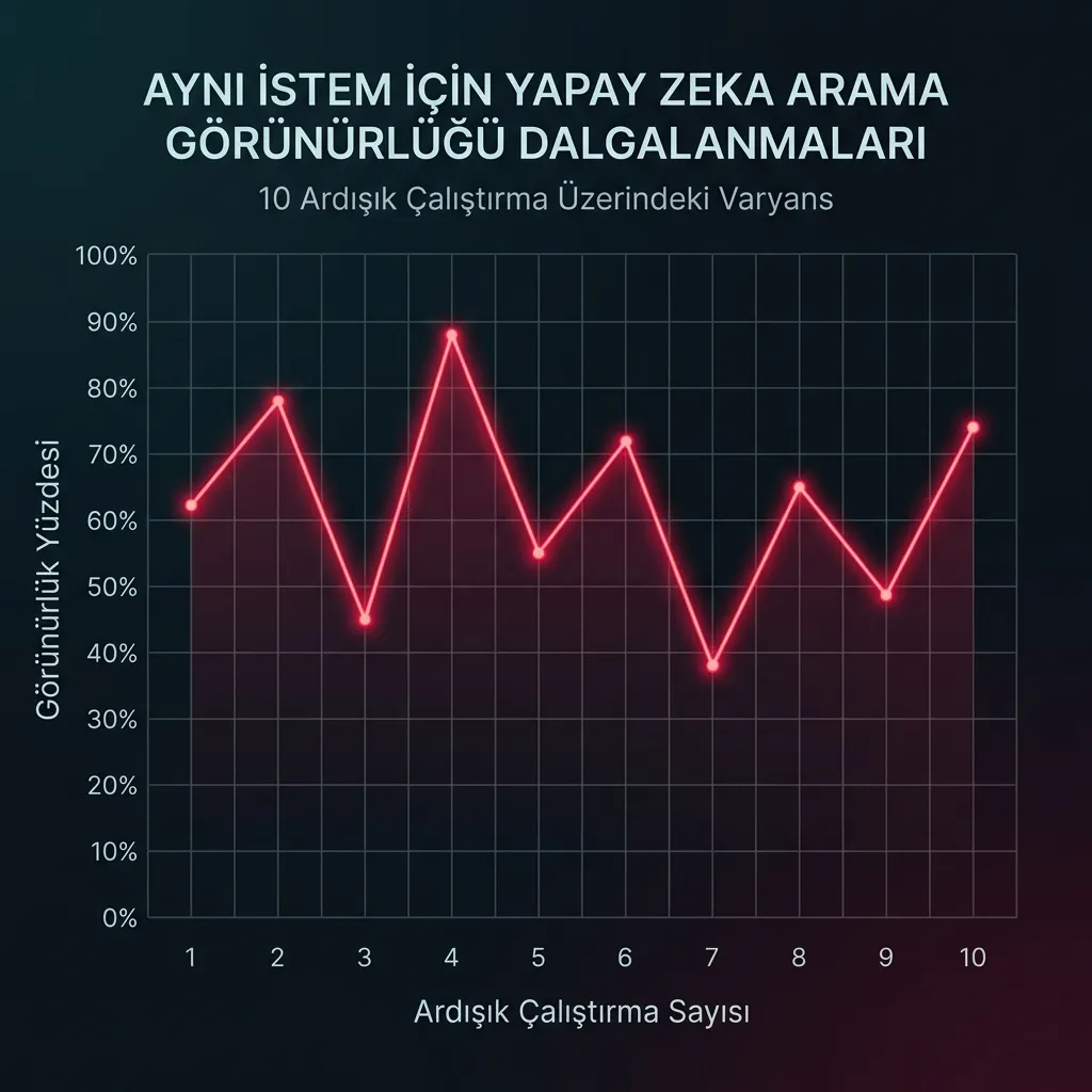 Yapay Zeka Arama Sonuçlarında Görünürlük Dalgalanması